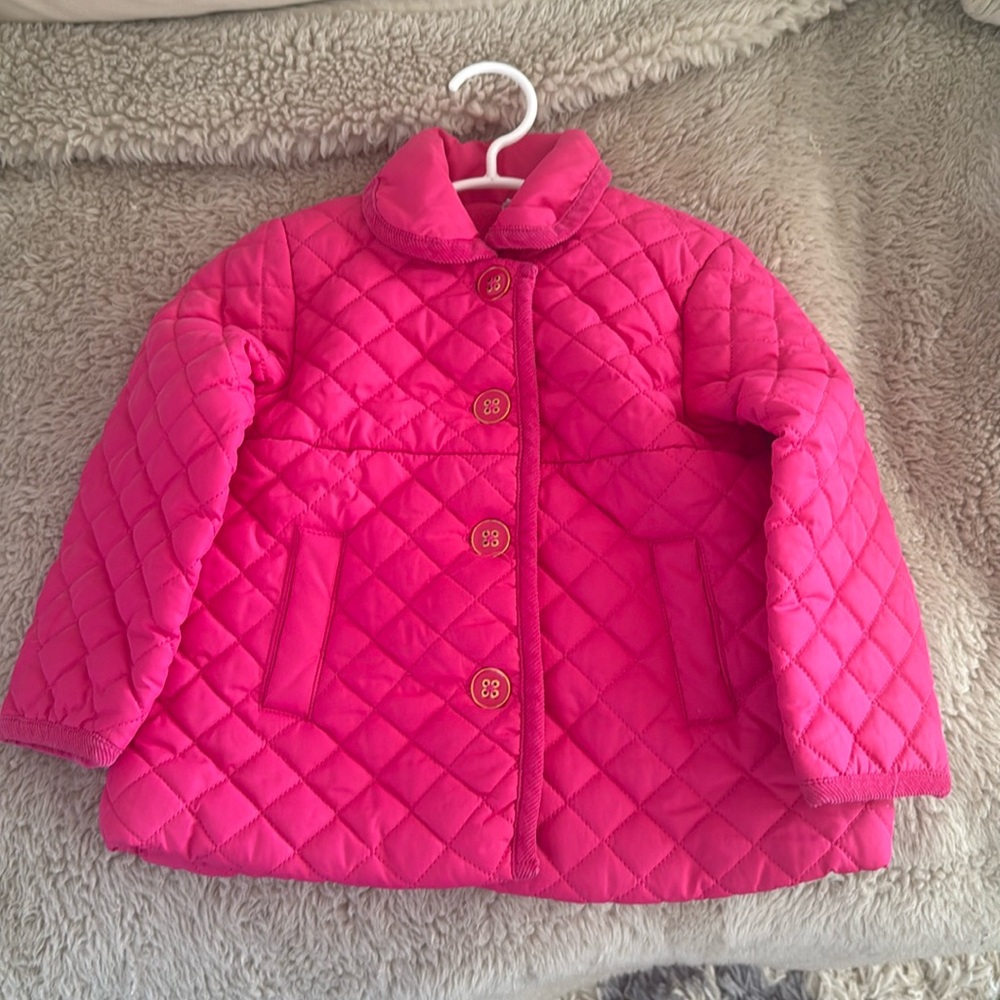 Cute Pink Quilted Littlee Girls’ Coat